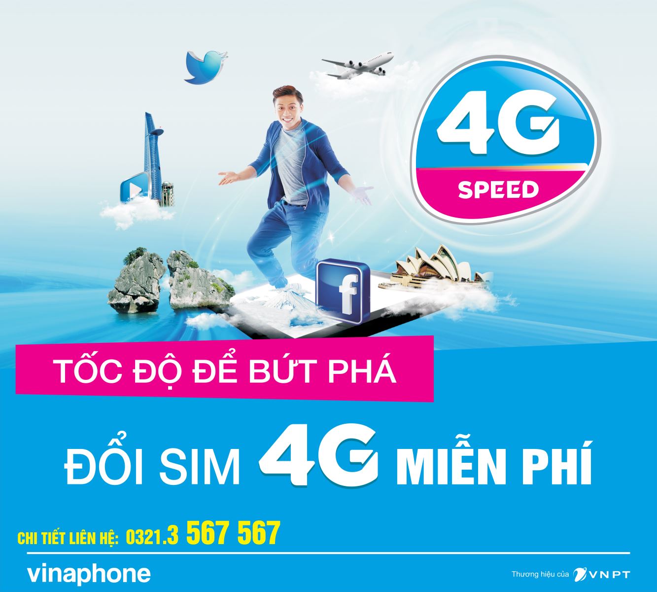 VinaPhone đổi sim 4G Miễn phí