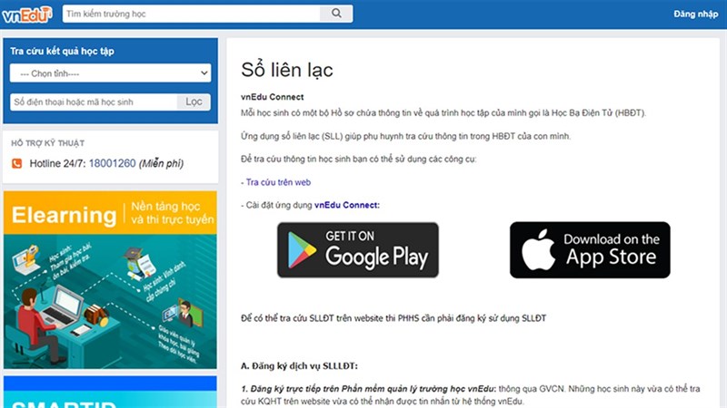 cách sử dụng VnEdu cho học sinh