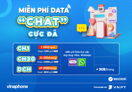 VinaPhone triển khai gói cước mới Data IP Chat