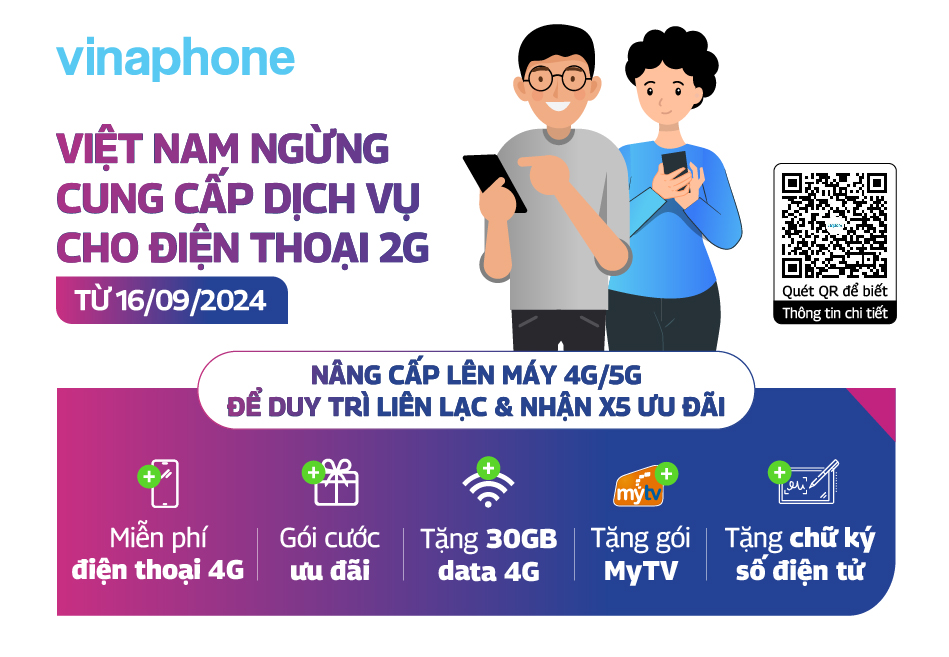 VinaPhone dành nhiều ưu đãi hấp dẫn cho thuê bao 2G