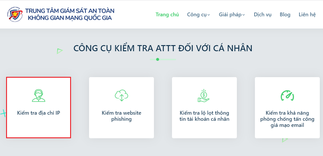 Kiểm tra địa chỉ IP