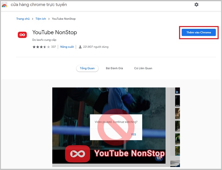 Tắt tính năng tạm dừng YotUbe trên Chrome