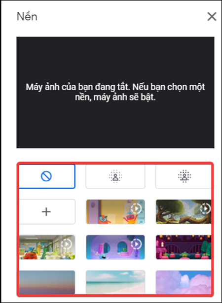 Bạn chọn nền mà bạn muốn đổi