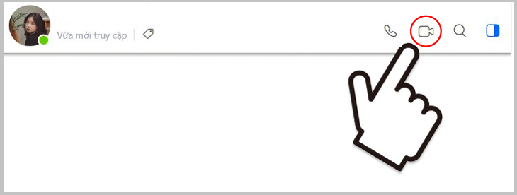 Nhấn vào biểu tượng Gọi video