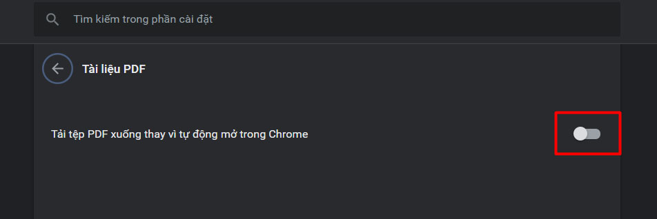 Tắt tính năng Tải tệp PDF xuống thay vì tự động mở trong Chrome