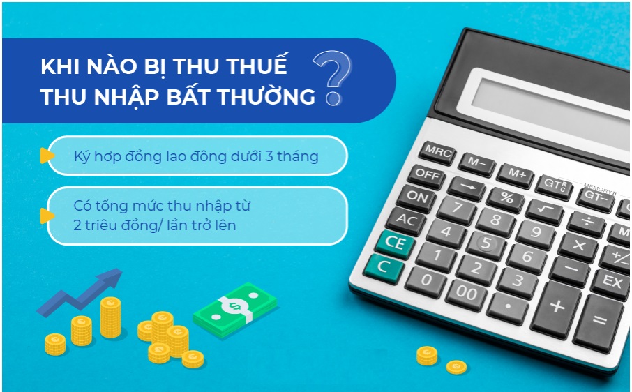 Những trường hợp nào phải nộp thuế thu nhập bất thường?