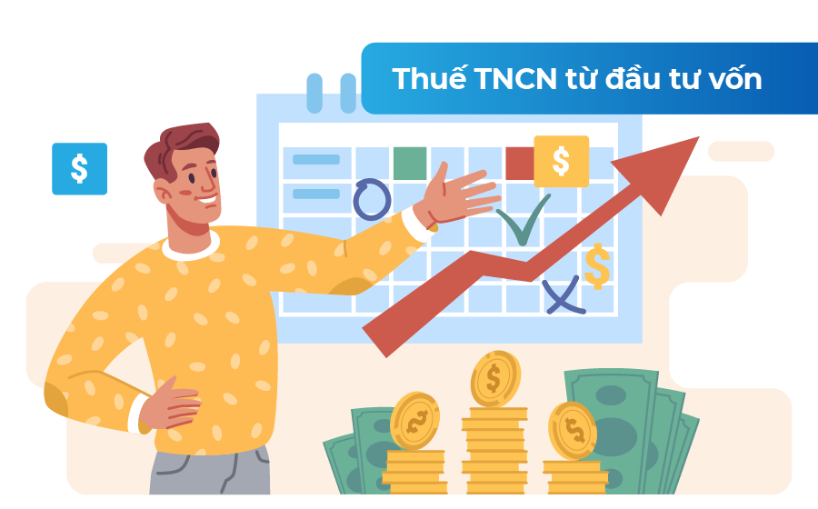 Cách tính thuế thu nhập từ đầu tư vốn của cá nhân