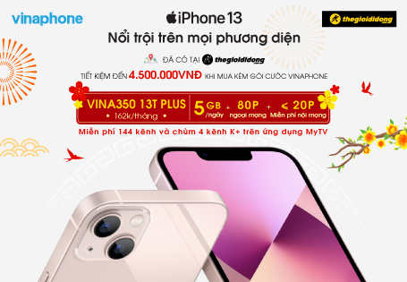 VinaPhone giảm 50% giá gói cước khi mua kèm iPhone tại Thế giới Di động